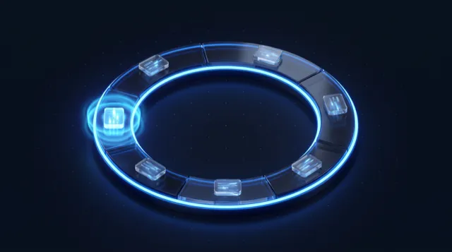 Circuito de mensajes que vuelve a empezar